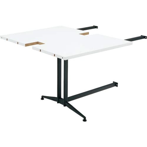 T字脚大型会議テーブル増連ホワイト