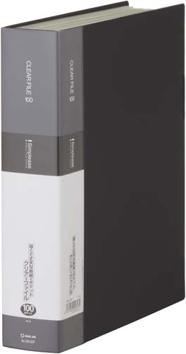 シンプリーズクリアーファイル100P 黒 6冊入