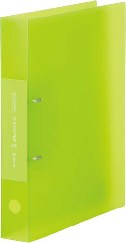 シンプリーズ Dリング(透明) 黄緑 10冊入