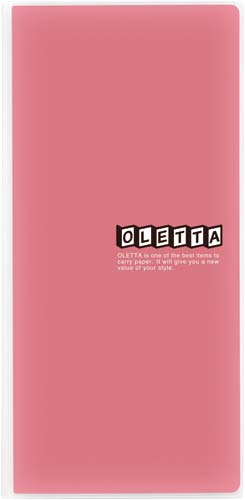 オレッタ A4三つ折りホルダー 赤 10冊入