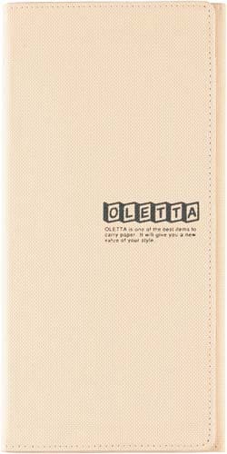 オレッタA4三つ折りホルダー(縫製)白 10冊入