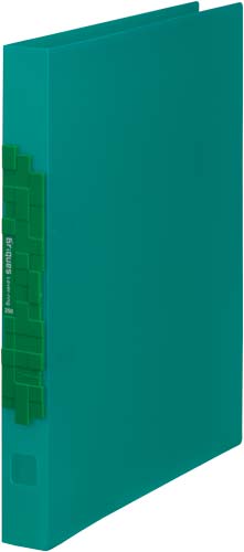 ブリックスレバーリングファイル(透明)緑 10冊入