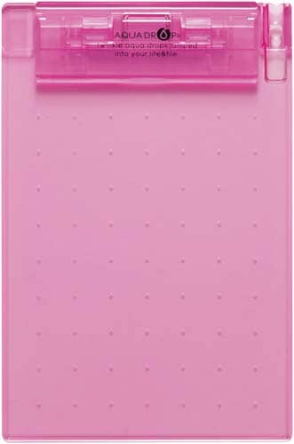 超薄型クリップポードA6赤10冊