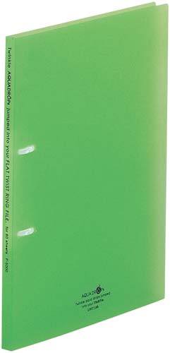 フラット・ツイストリングファイル黄緑 10冊