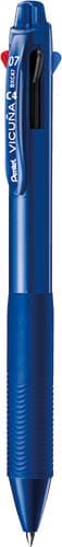 ビクーニャ4色ボールペン0.7mm ブルー軸10本