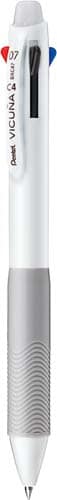 ビクーニャ4色ボールペン0.7mmホワイト軸10本