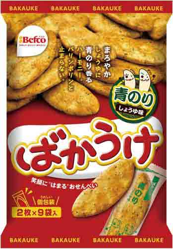 栗山 18枚ばかうけ青のり 18枚 x12
