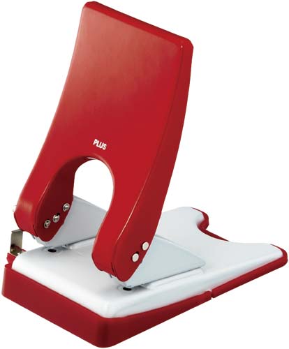 穴あけパンチ フォース1/2 レッド 52枚あけ