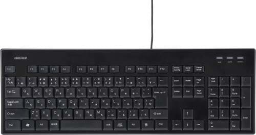 有線メンブレンキーボード 丸洗い対応 ブラック