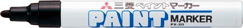 油性マーカー ペイントマーカー 中字 黒