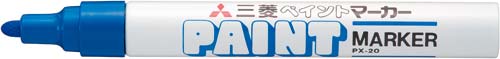 油性マーカー ペイントマーカー 中字 青