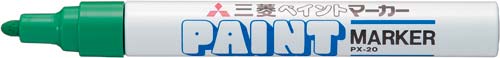 油性マーカー ペイントマーカー 中字 緑