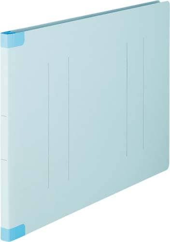 フラットファイル背補強タイプA3横 ブルー 10冊