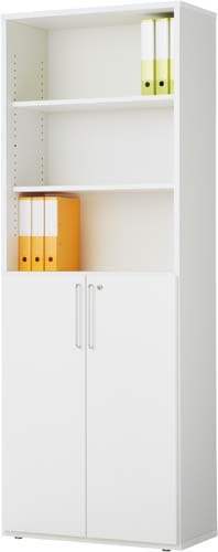 リピアノ木製収納 6段 下3段両開き ホワイト