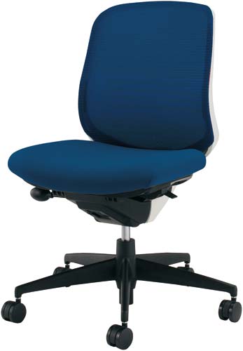 シロッコ 肘なし SC 白シェル プルシアンブルー