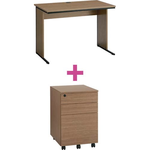 セットワーキングデスク奥600幅1000WA2点