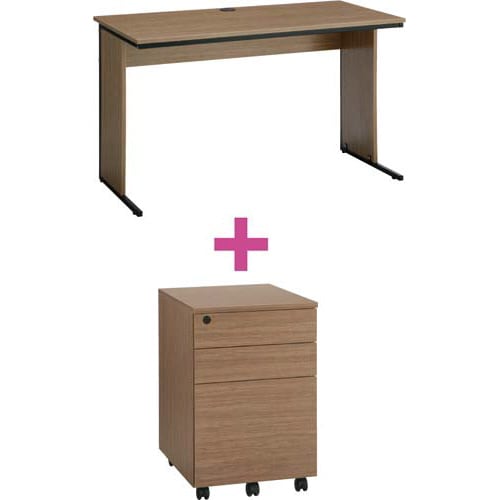 セットワーキングデスク奥600幅1200WA2点