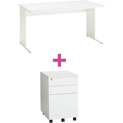 セットワーキングデスク奥700幅1400WH2点