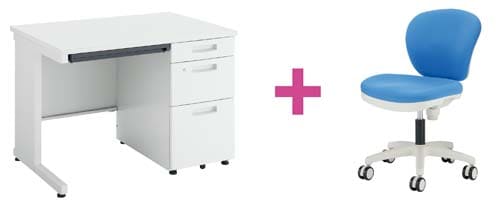 セット品 ピクサ2片袖1000WH+MBチェアBL