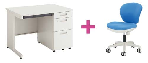 セット品 ピクサ2片袖1000GY+MBチェアBL