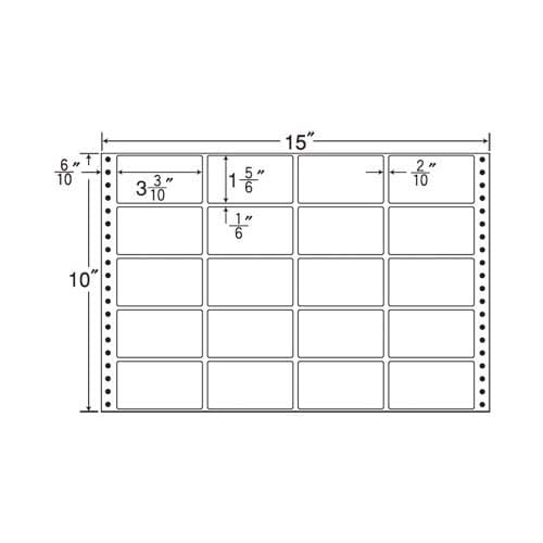 ナナフォーム Y15×T10 20片 500枚