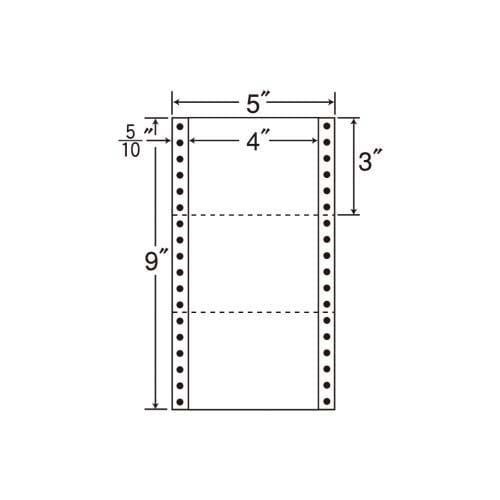 ナナフォーム Y5×T9 ミシン入3片 1000枚