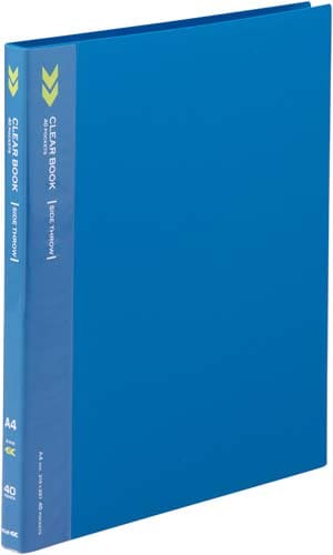 クリヤーブック<K2>サイドスロー 40P青×5