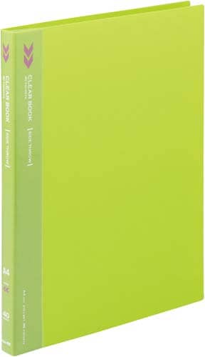 クリヤーブック<K2>サイドスロー40P黄緑×10