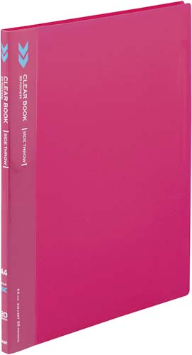 クリヤーブック<K2>サイドスロー 20P桃×5