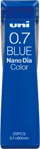 ユニ ナノダイヤ カラー芯 0.7mm 青芯20本
