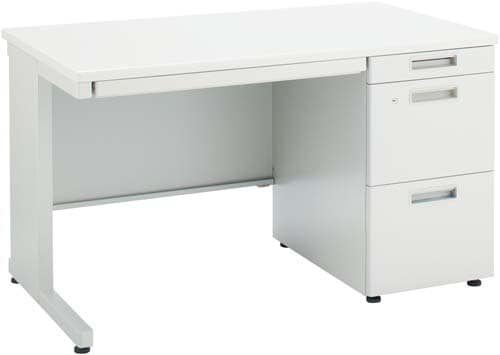 ×インベント片袖奥700幅1200ホワイト脚WH