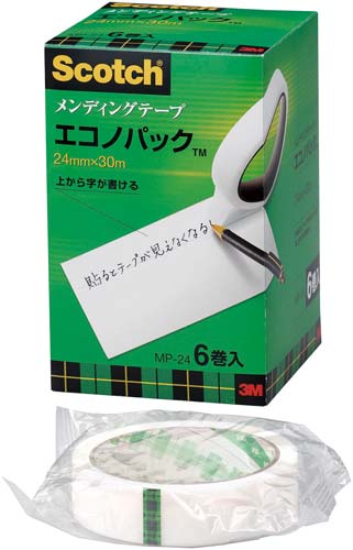 スコッチ メンディングテープ24mm×30m6巻