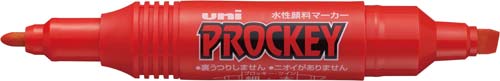 水性マーカー プロッキー 太・細 赤10本