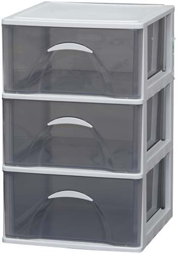 デスクチェスト 浅3段 4個