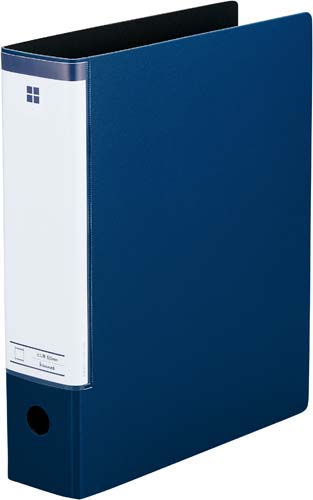 スリットパイプ式FA4縦背幅69mmネイビー 3冊