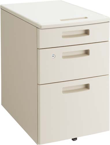 ピクサ2 モバイルワゴンT3段 ナチュラルグレー