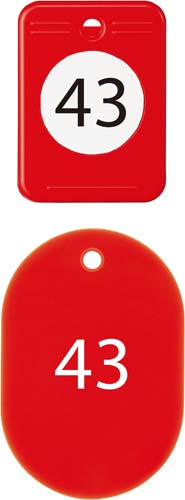 クロークチケット 41−60番 赤