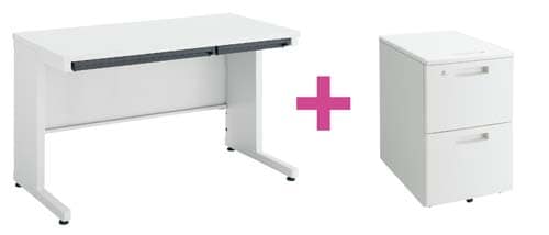 セット品ピクサ2D600平1200+ワゴンT2段W