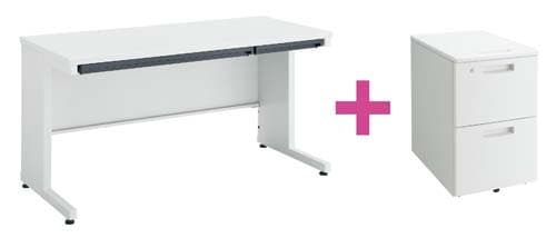 セット品ピクサ2D600平1400+ワゴンT2段W