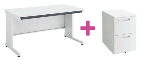 セット品ピクサ2D700平1400+ワゴンT2段W