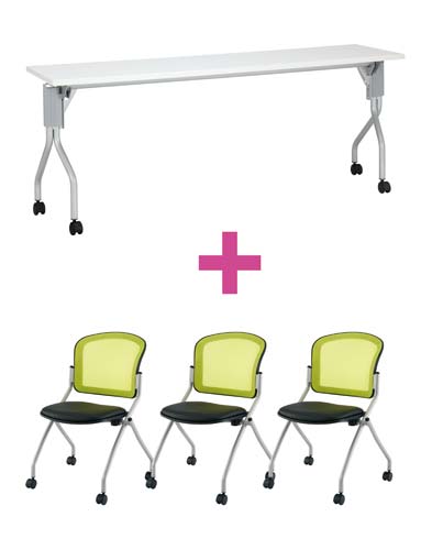 セット品 UPフラップテーブル2 1845WH