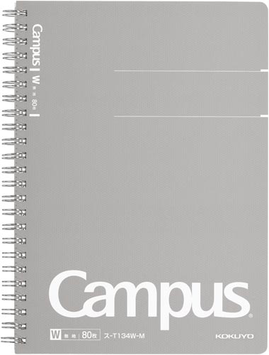 キャンパスノート(無地カットオフ)A5 80枚×5
