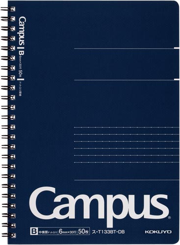 キャンパスノート<ドット入り・カットオフ>A5×5