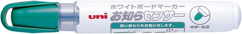ボードマーカーユニお知らセンサー 中字丸芯 緑5本