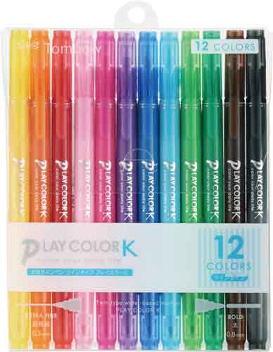 サインペンプレイカラーK 12色セット 3セット