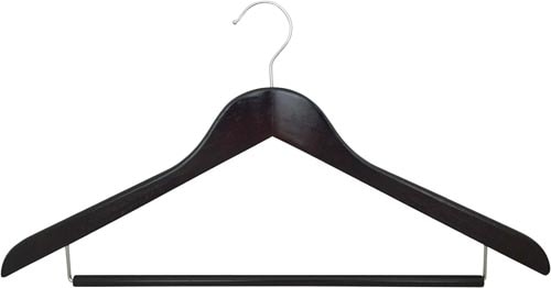 木製ハンガー13mm ダークブラウン 5本入