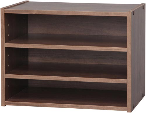 スタックボックス 棚タイプ幅40cm ブラウン