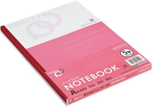 パックノートポジティA罫30枚5冊パック×2