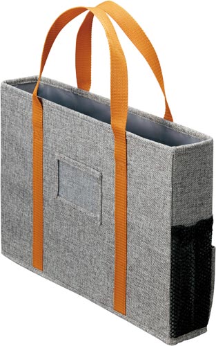 ミーティングバッグノートPCサイズ スリム 灰