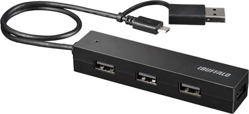 USB2.0ハブ スマホ・タブレット用 4ポート